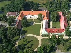 letecký pohled od severovýchodu