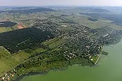 Letecký pohled na Zánku