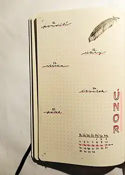 Zápisník 365 s ukázkou