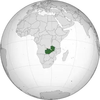 Poloha Zambie