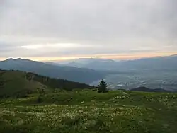 Sedlo z Minčola (v levé části)