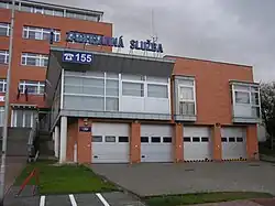 Budova Zdravotnické záchranné služby Zlínského kraje v místní části Prštné