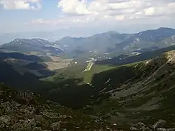 Pohled do doliny potoku Zadná voda