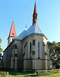 Zadní část kostela sv. Kateřiny