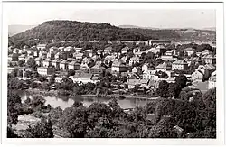 Vilová čtvrť Zahradní Město v Kadani okolo roku 1960