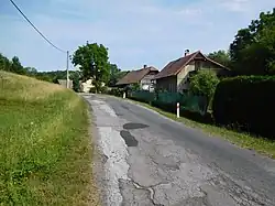 Záhuby - střed vsi