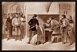 Zajetí českých pánů v sedleckém klášteře