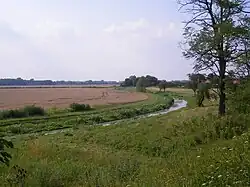 Kanál Perec v obci Zalaba