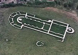 Základy románské baziliky sv. Hadriána