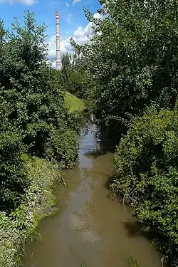 Zalužanská vodoteč za Škodou