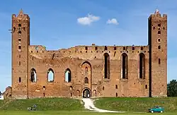 Zřícenina hradu v Radzyńi Chełmińském