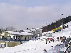 dolní stanice v zimě