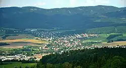 Pohled na Zašovou z Malé Lhoty