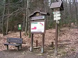 Informační tabule u Veroničiny studánky