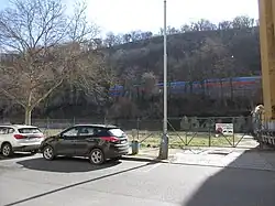 ulice Pernerova v místech zaniklé usedlosti