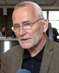 Zdeněk Fink během rozhovoru, 2019