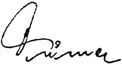 Zdeněk Tůma, podpis