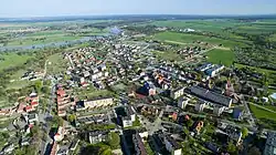 Letecký pohled na město