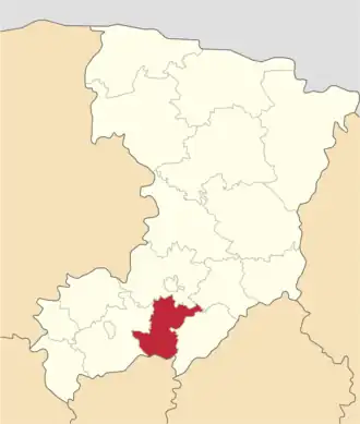 Poloha rajónu v Rovenské oblasti