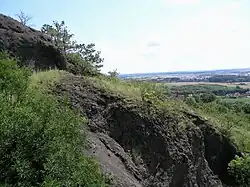 Skalní výchozy na vrchu Zebín