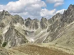 Vlevo Zlobivá a oblast Železné brány