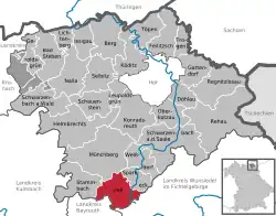 Zell im Fichtelgebirge na mapě