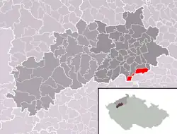 Žerotín na mapě