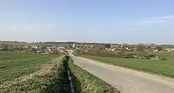 Pohled na obec od jihu (2024)