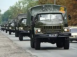 Valníkové provedení ZIL-131 ukrajinské armády