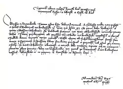 List krále Zikmunda, jímž přikazuje Oldřichovi z Rožmberka, aby zbořil Tábor, a nemůže-li, aby mu přitáhl na pomoc k Praze