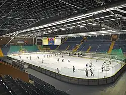 Rozbruslení před zápasem s HC MUNI