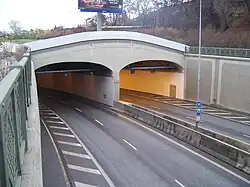 Severní portál Zlíchovského tunelu