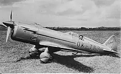 Zlín Z-XIII a pilot Ján Ambruš (1937)