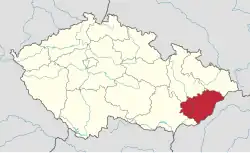 Zlínský kraj na mapě