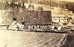 Sklárna ve Zlatém Potoce na sklonku 19. století