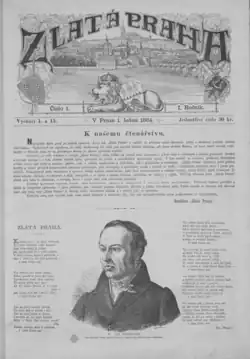 Titulní stránka prvního čísla z roku 1864