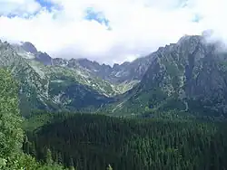 Zlomisková dolina z Mengusovské doliny