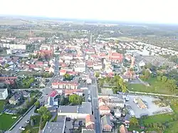 Letecký pohled na město