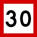 Omezení rychlosti (30 km/h)