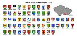 Přehled obecních znaků okresu Znojmo II. část