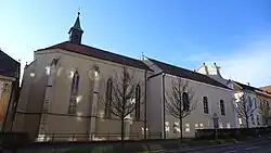 Kostel sv. Alžběty přiléhající k bývalému špitálu