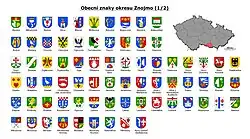 Přehled obecních znaků okresu Znojmo I. část