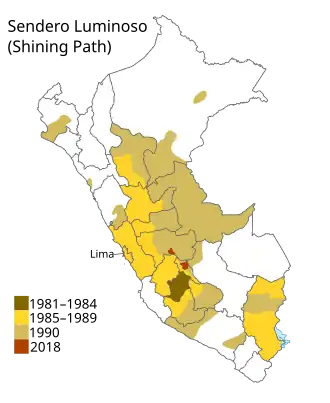 Oblasti aktivity Světlé stezky