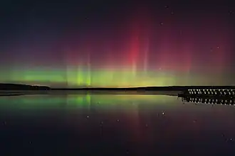 Polární záře nad Polskem