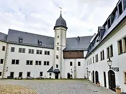 Renesanční nádvoří zámku Wildeck