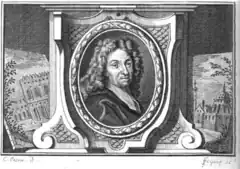 Portrét Abrahama Genoelse z díla Jeana-Baptiste Descampse,The Lives of Flemish, German, and Dutch painter (Život vlámských, německých a nizozemských malířů), Díl 3., 1760