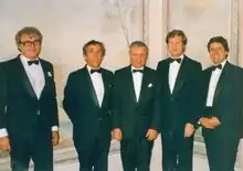 Violoncelli da camera. Původní složení souboru, zleva Evžen Rattay, Václav Bernášek, Václav Jírovec, Jan Zvolánek, Vladimír Leixner