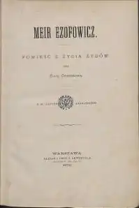 Titulní strana polského vydání z r. 1879