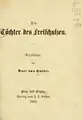 Die Töchter des Freischulzen (1858), titulní list